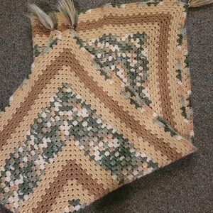 Crochet Throw Lap Throw 40" X 36"